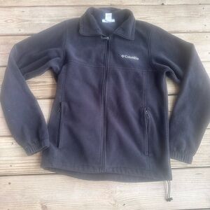 Columbia Black Full Zip performance Fleece Jacket